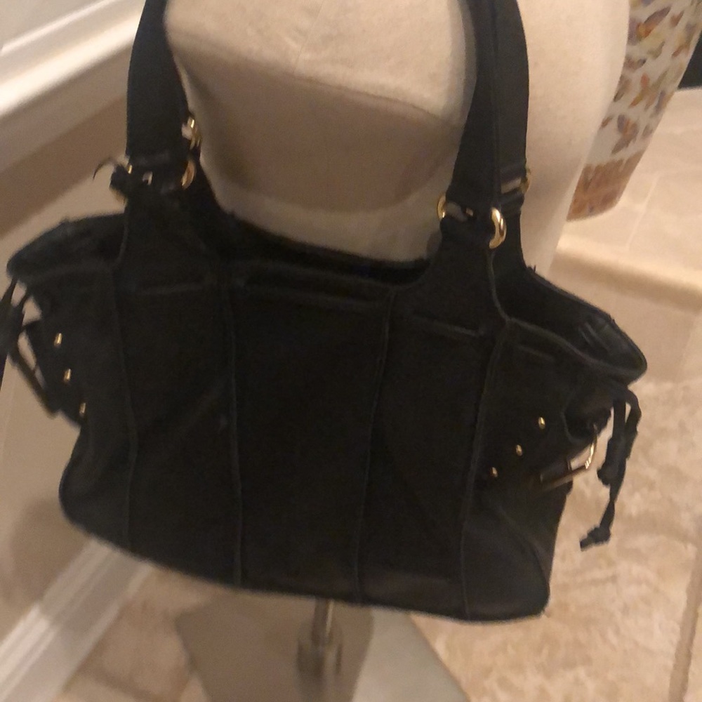 Vintage a.n.a black leather purse